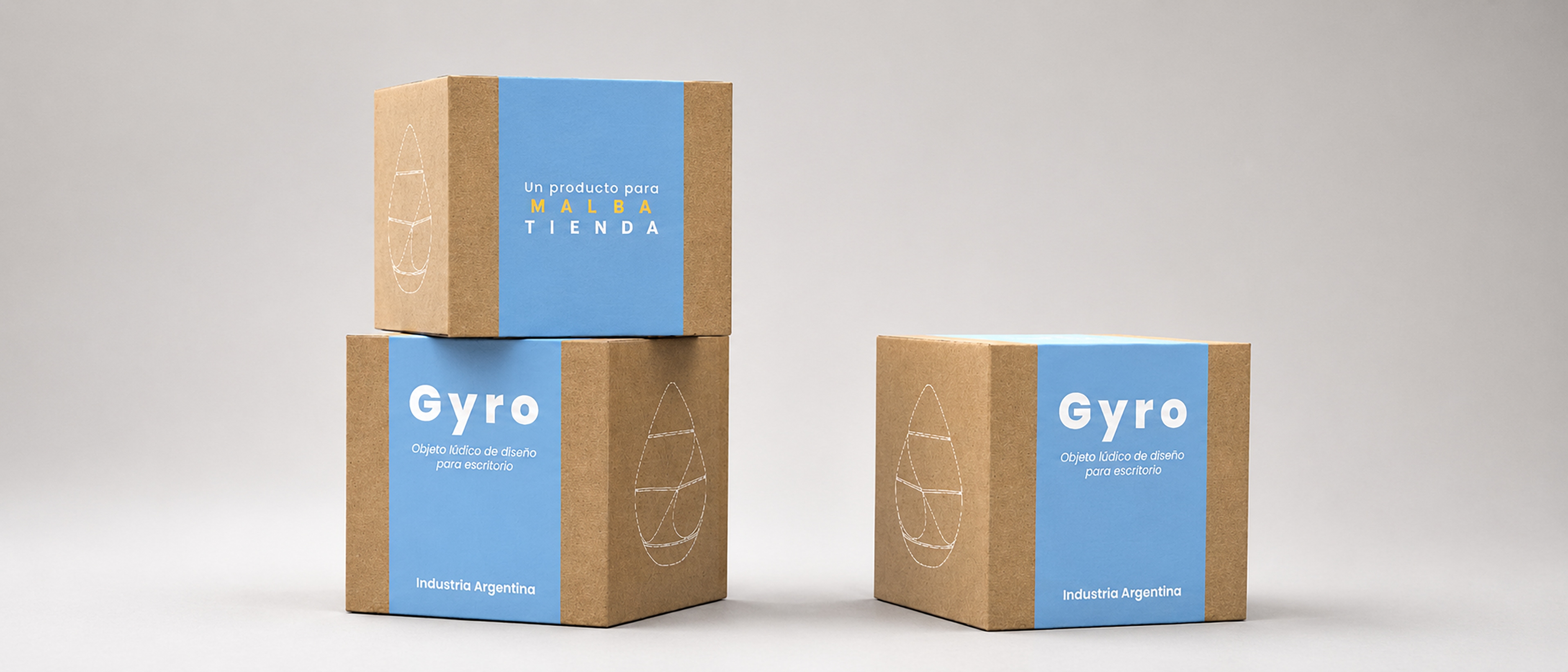Packaging de Gyro para Malba Tienda